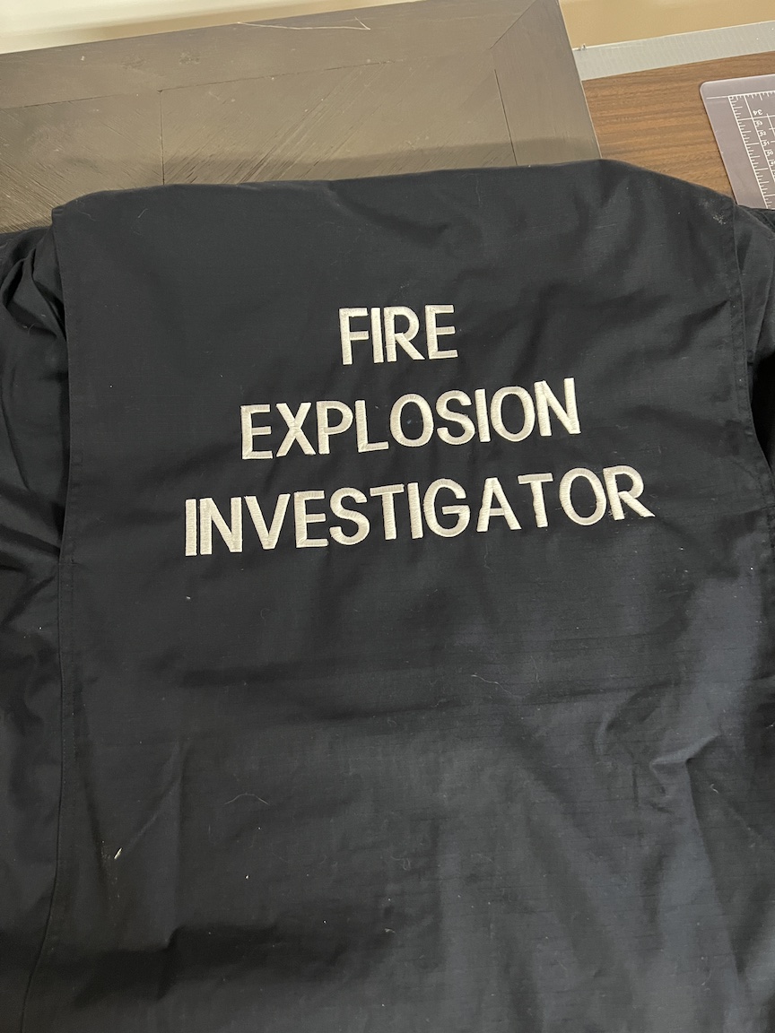 fire jkt Fire Inspector embroidered jacket
